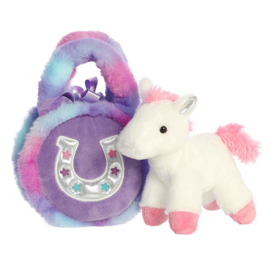 7" Lavender Horseshoe Plush