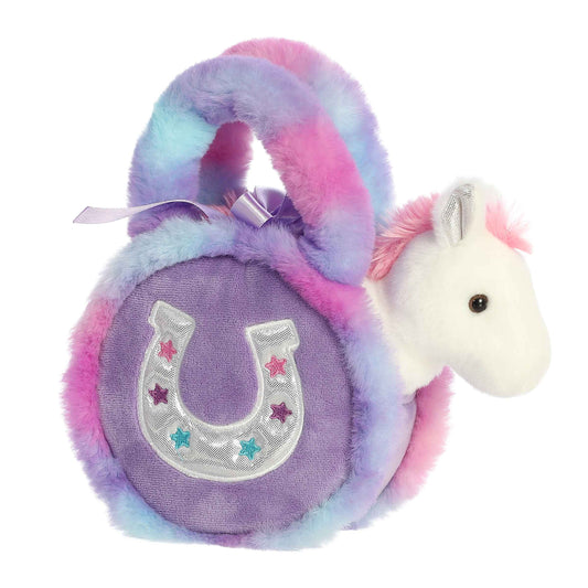 7" Lavender Horseshoe Plush