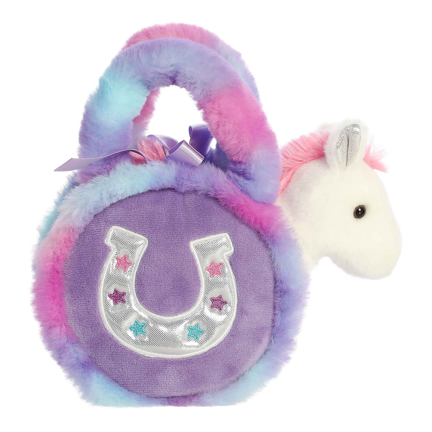 7" Lavender Horseshoe Plush
