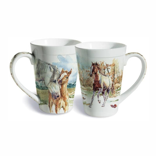 Horse scenes coffee mug