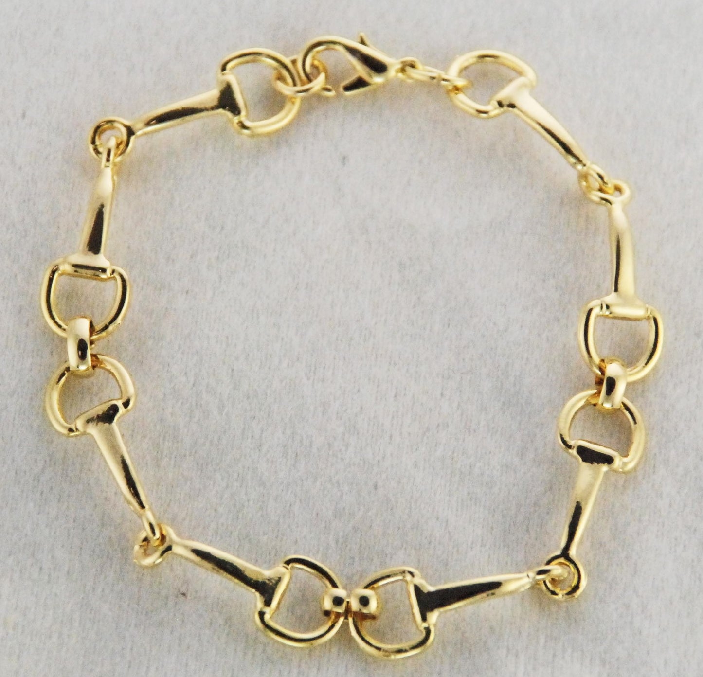 Snaffle Bit Chain Bracelet - Gold Plated