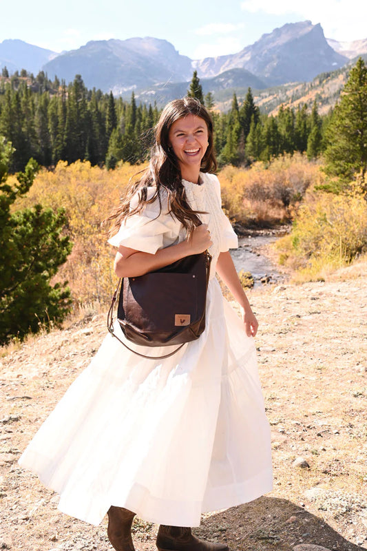 Meanwhile Back on the Farm® Mocha Tuscan Leather Carryall & Crossbody