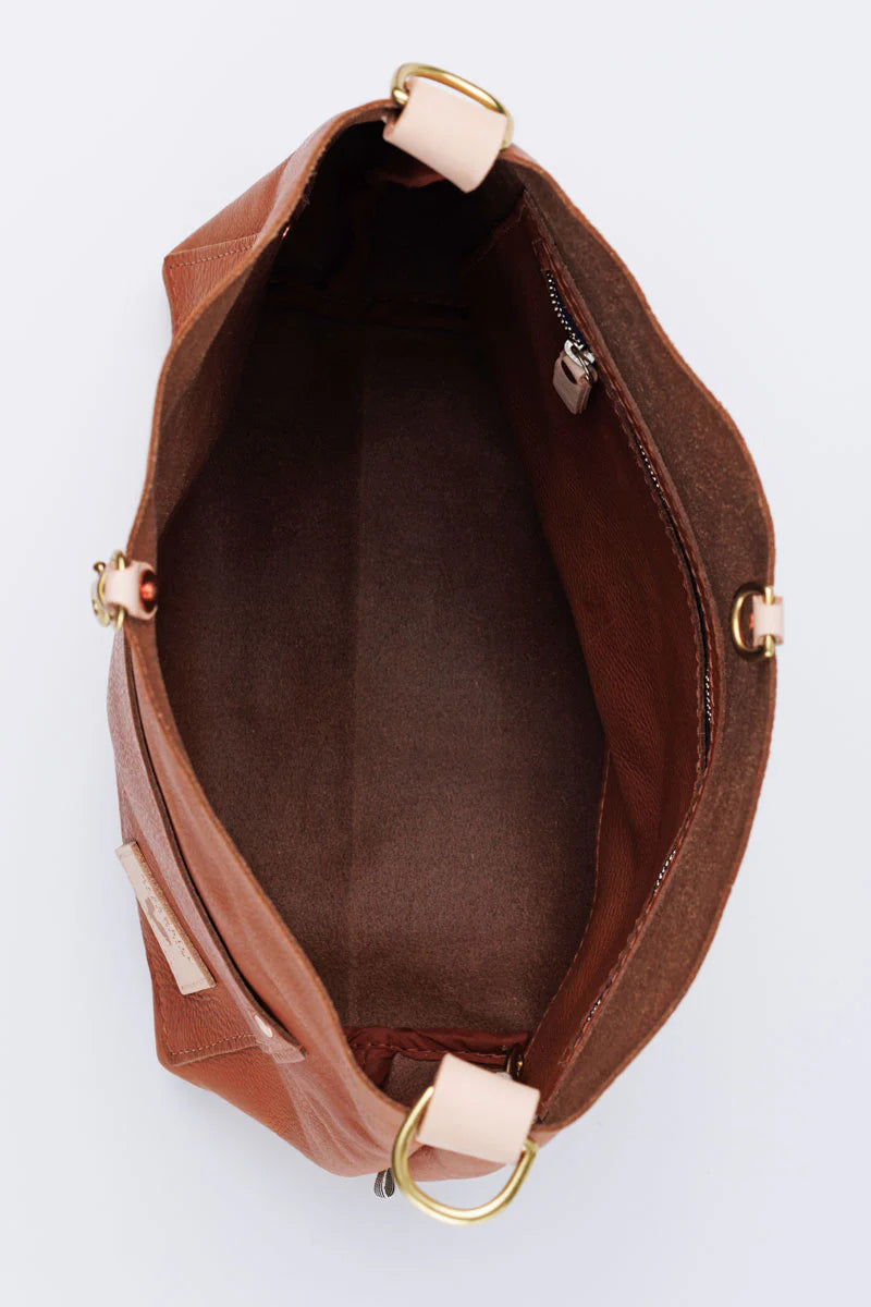 Meanwhile Back on the Farm® Saddle Leather Carryall & Crossbody