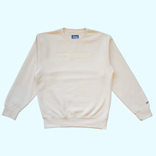 Saddlebred Crewneck Sweatshirt, Cream