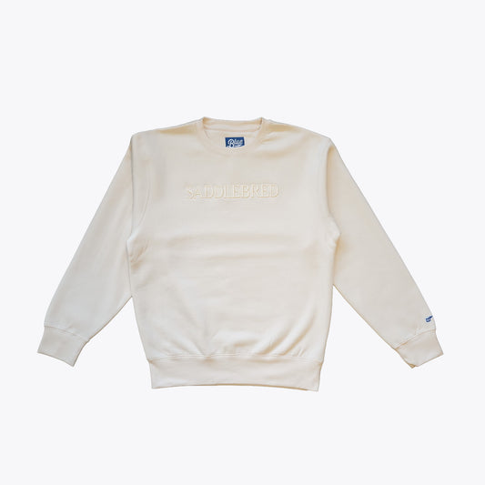 Saddlebred Crewneck Sweatshirt, Cream
