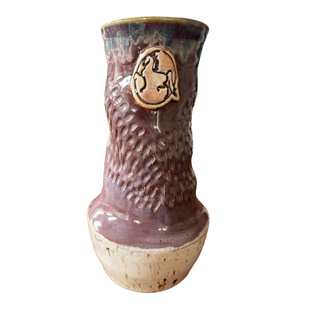Handmade Pottery American Saddlebred Vase