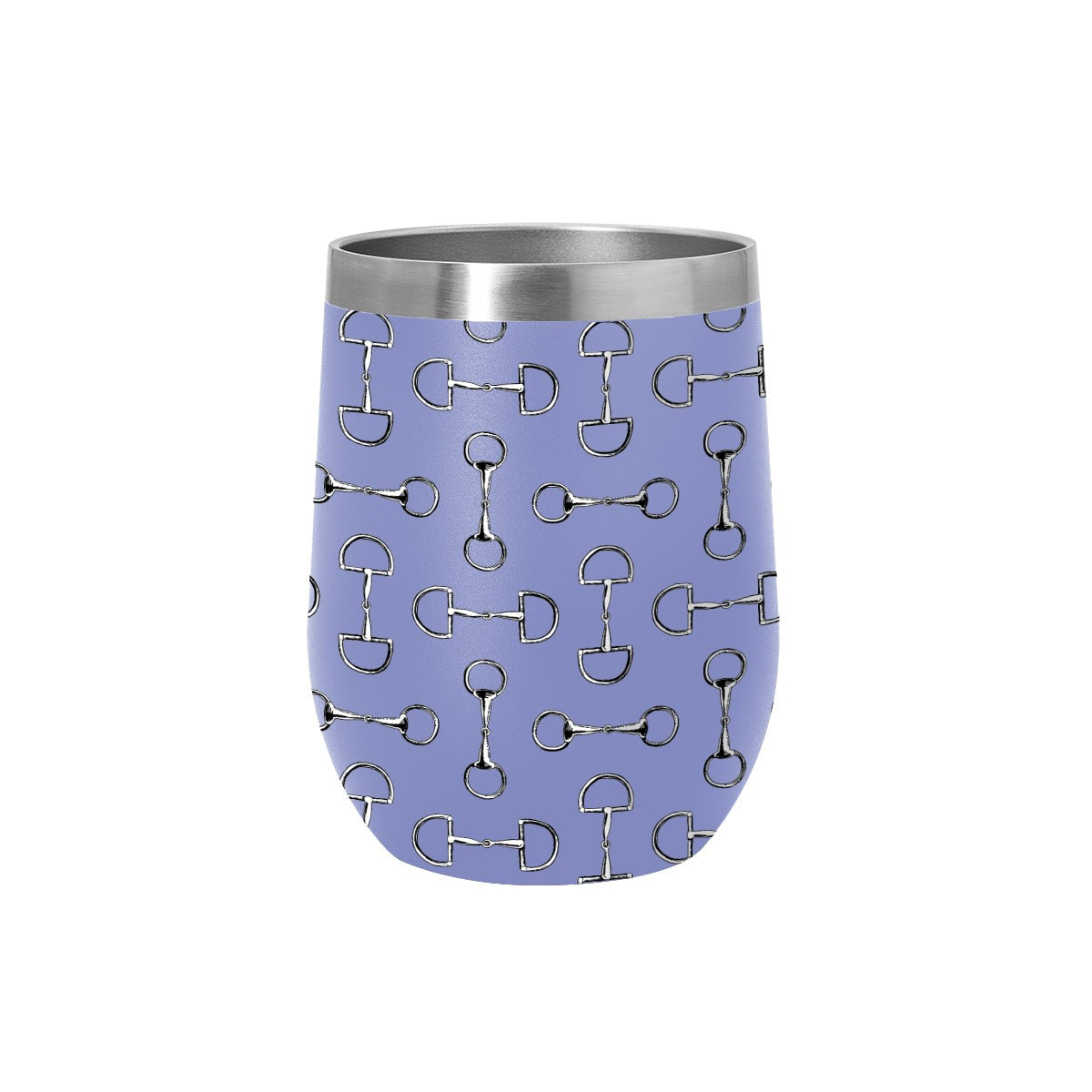 12 oz Stainless Steel Wine Tumbler - Vintage Snaffle Bit