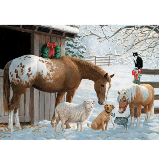 Winter Barnyard Puzzle