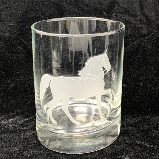 1903 Horse Show Double Old Fashioned Glasses