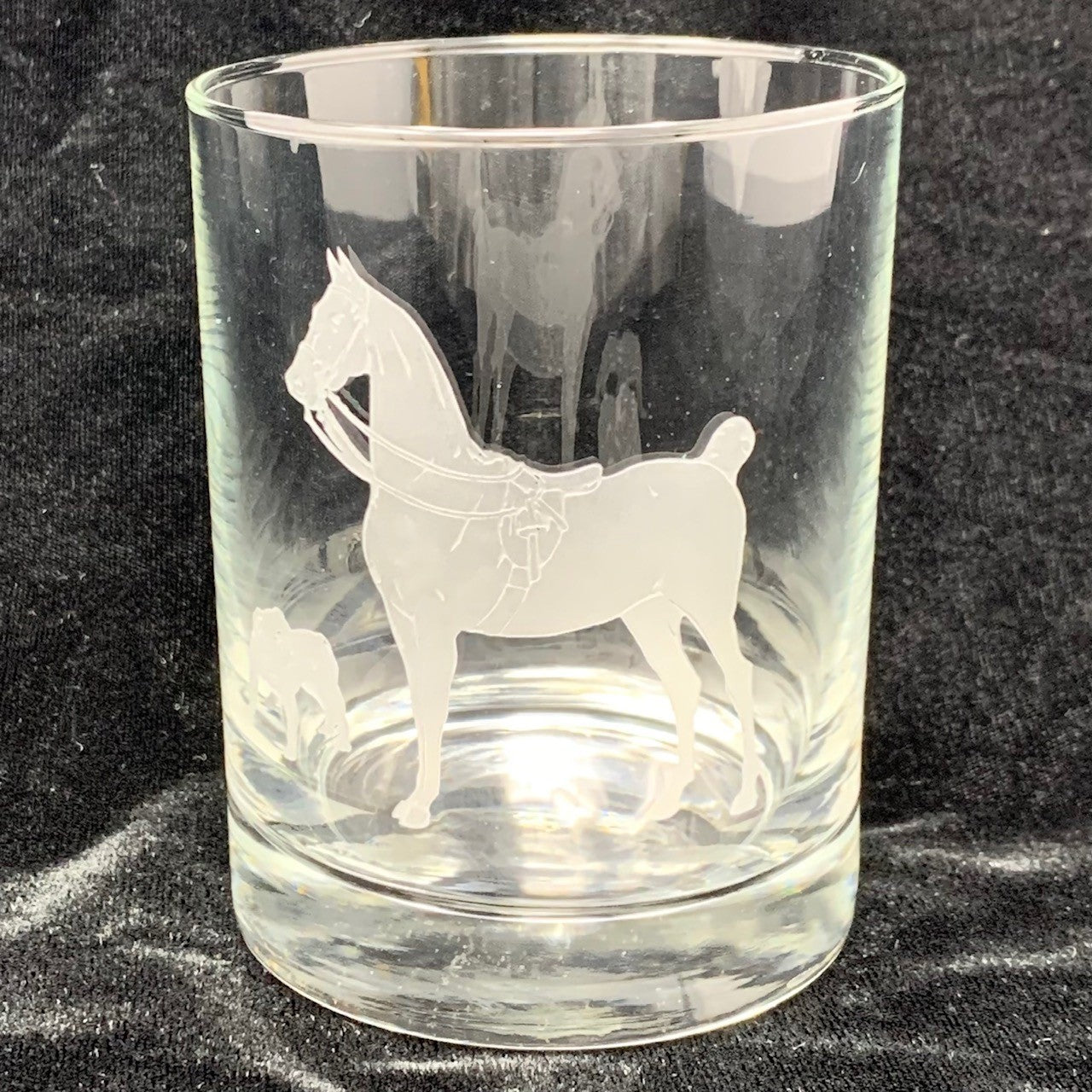 1908 Horse Show Double Old Fashioned Glasses