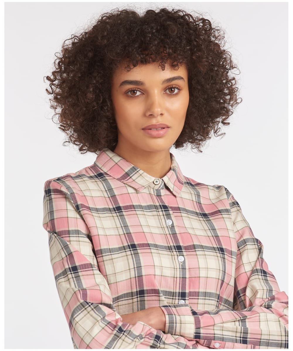 Barbour Dusty Rose Check Blouse