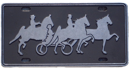 Three Horse License Plate