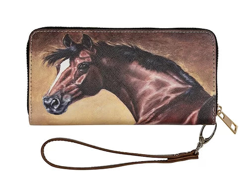 Equestrian Clutch Wallet