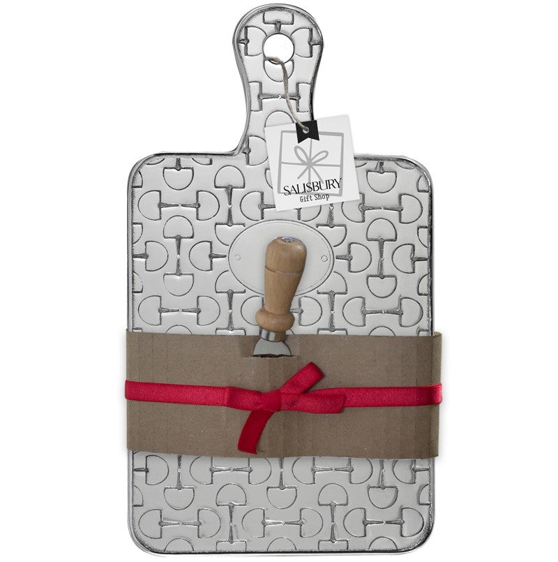 Horse Bit Paddle Board and Wood Knife Handle Set