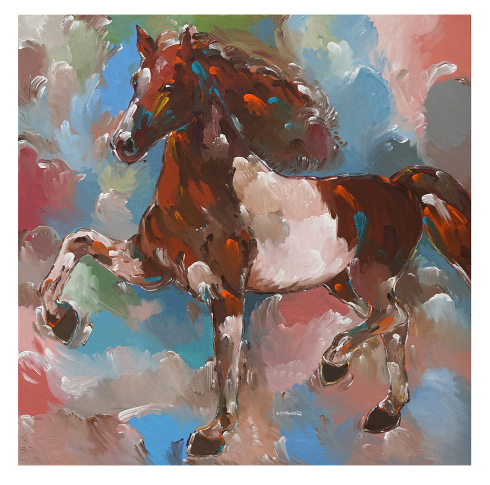 Hooshang Khorasani Pinto Star Horse Print