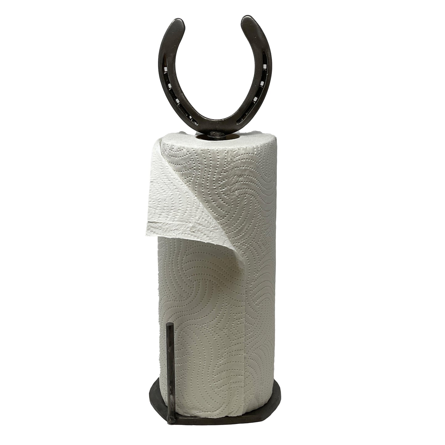 Rustic Horseshoe Paper Towel Holder