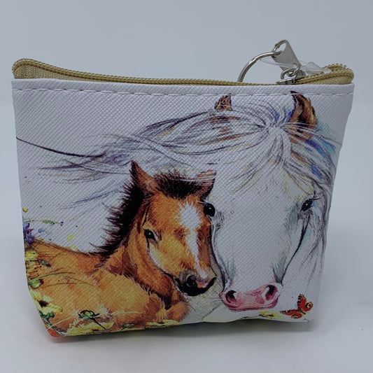 Foal & Floral Coin Purses