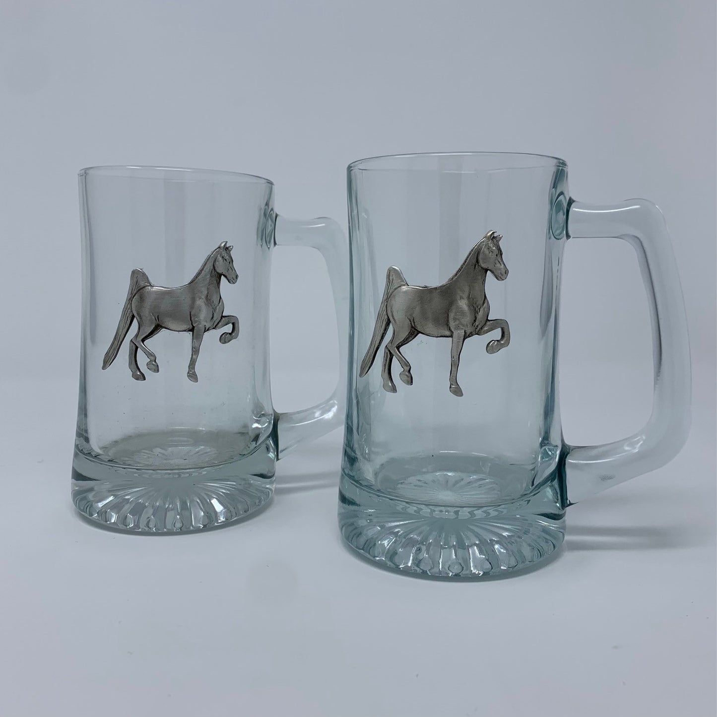 Beer Stein with Pewter Saddlebred
